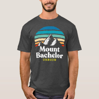 Camiseta Mount Bachelor Oregon   Ski Resort 1980s Retro