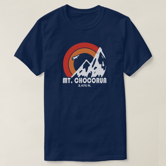 Camiseta Mount Chocorua New Hampshire Sun Eagle (Frente do Design)