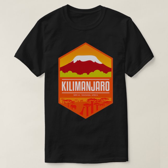 Camiseta Mount Kilimanjaro Tanzania Africa (Frente do Design)