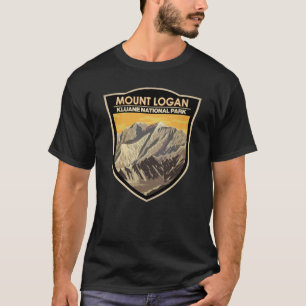 Camiseta Mount Logan Canada Viagem Art Vintage