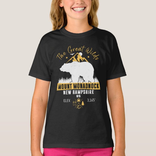 Camiseta Mount Monadnock New Hampshire - Retro Vintage (Frente)