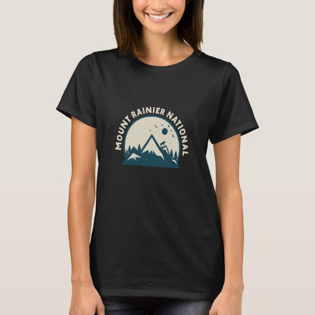 Camiseta Mount Rainier National Park Hiking Vacation  17 (Frente)