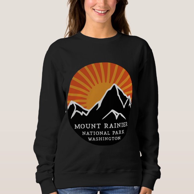 Camiseta Mount Rainier National Park Washington Sunset Moun (Frente)