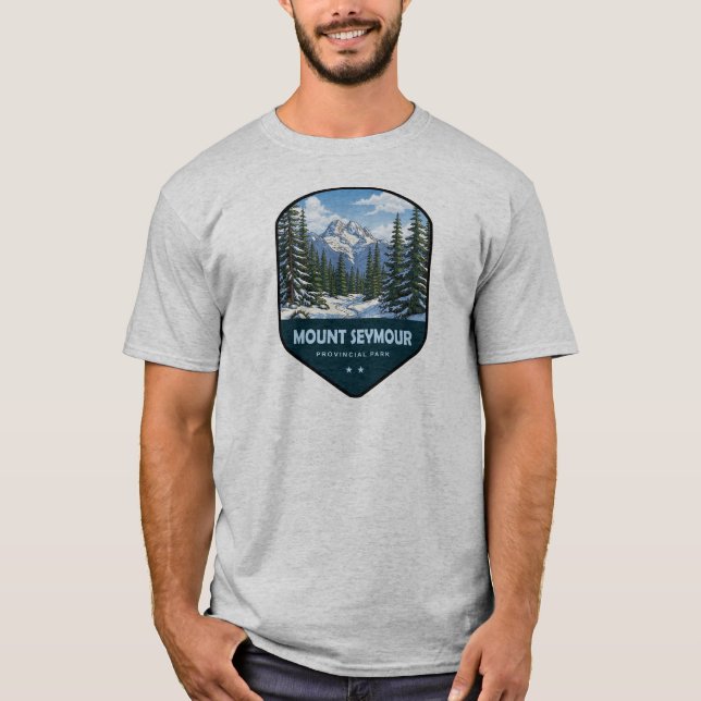 Camiseta Mount Seymour Provincial Park Shield (Frente)