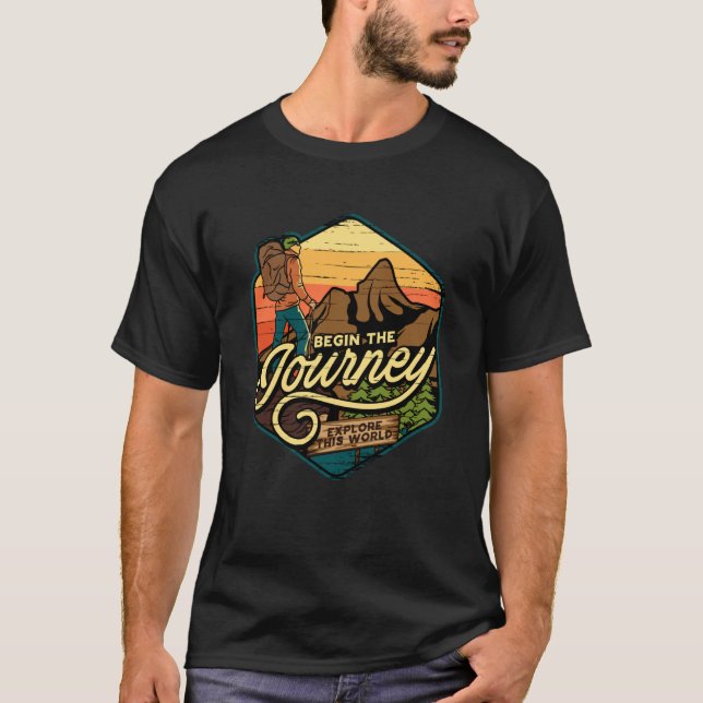Camiseta Mountain and Forest Scene  123 (Frente)