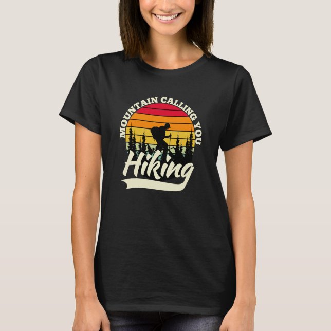 Camiseta Mountain and Forest Scene Silhouette  9 (Frente)