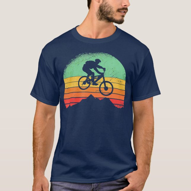 Camiseta Mountain Bike Descida Vintage MTB Mountainbike (Frente)