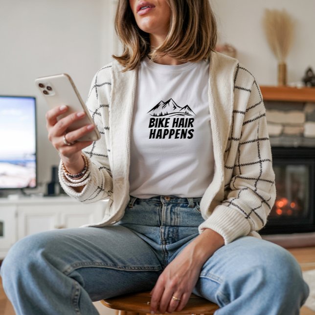 Camiseta Mountain Bike Girl Irony black (This cycling tee is designed with bike-loving women in mind.)