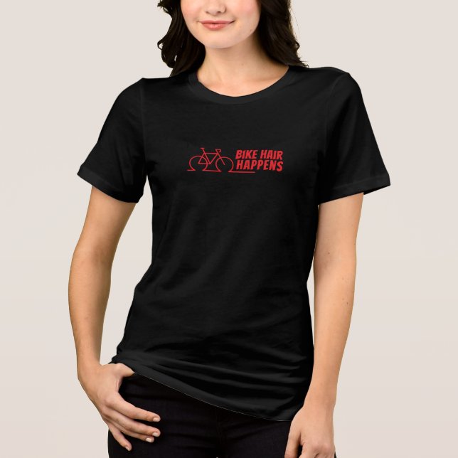 Camiseta Mountain Bike Girl Irony red black (Frente)