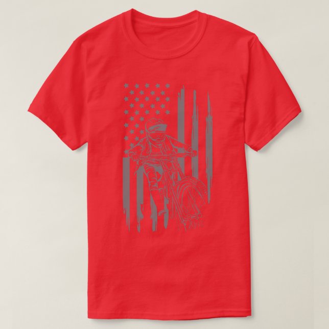 Camiseta Mountain Bike USA Flag (Frente do Design)