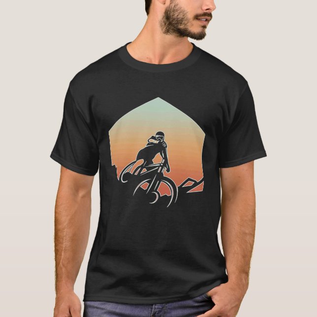 Camiseta Mountain Biking For Men Women MTB Mountain Biker   (Frente)