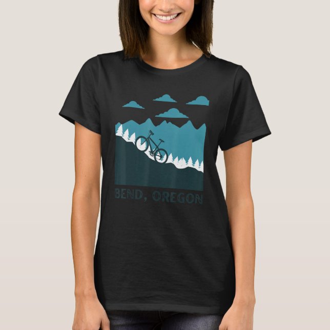 Camiseta Mountain Biking Hobby Bend Oregon Souvenir (Frente)