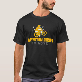 Camiseta mountain biking is love friends