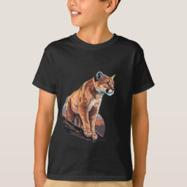 Camiseta Mountain Lion-Big Cat