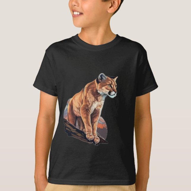 Camiseta Mountain Lion-Big Cat (Frente)