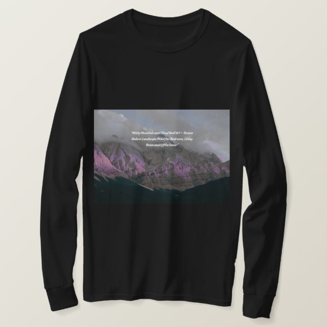 Camiseta Mountain Natural Image - Scenic Landscape  (Frente do Design)