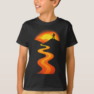 Camiseta Mountain Path Sunset - Rock Climbing Adventure The