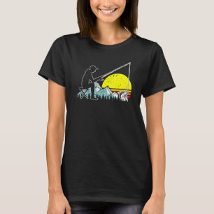 Camiseta Mountain Retro Walleye Pesca Vintage Pescador 7