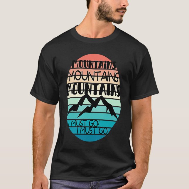 Camiseta Mountains are Calling Sunsets  Snow Slopes Family  (Frente)