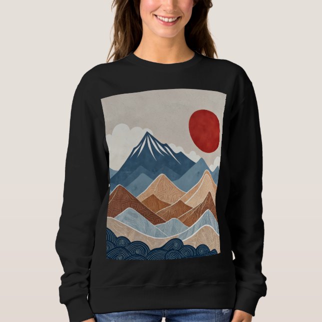 Camiseta Mountains Sunset Beauty (Frente)