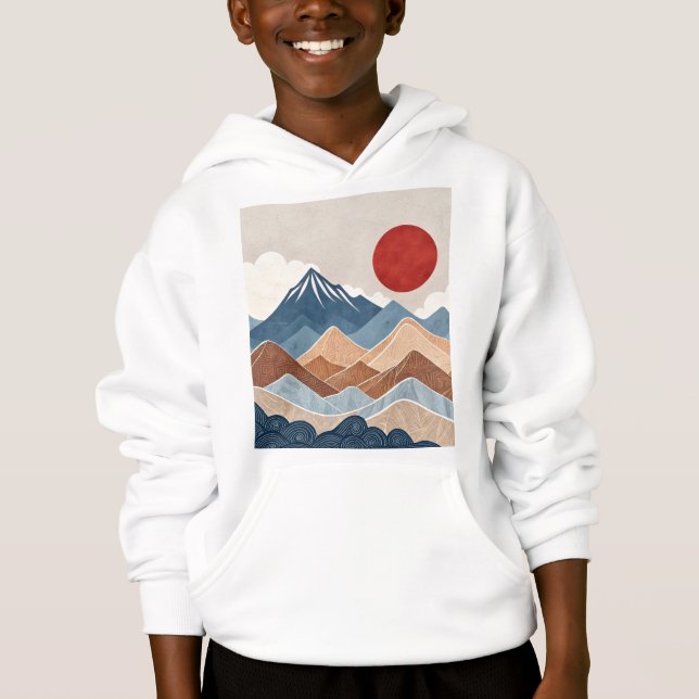 Camiseta Mountains Sunset Beauty (Frente)