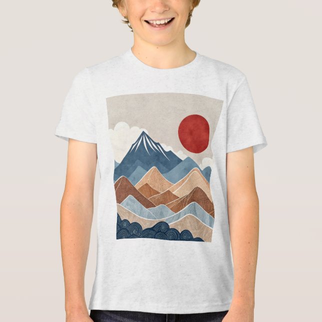 Camiseta Mountains Sunset Beauty (Frente)