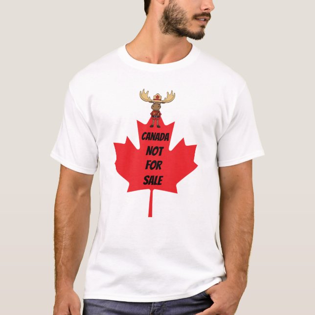 Camiseta Mountie Moose Canada Não destinado à venda (Frente)