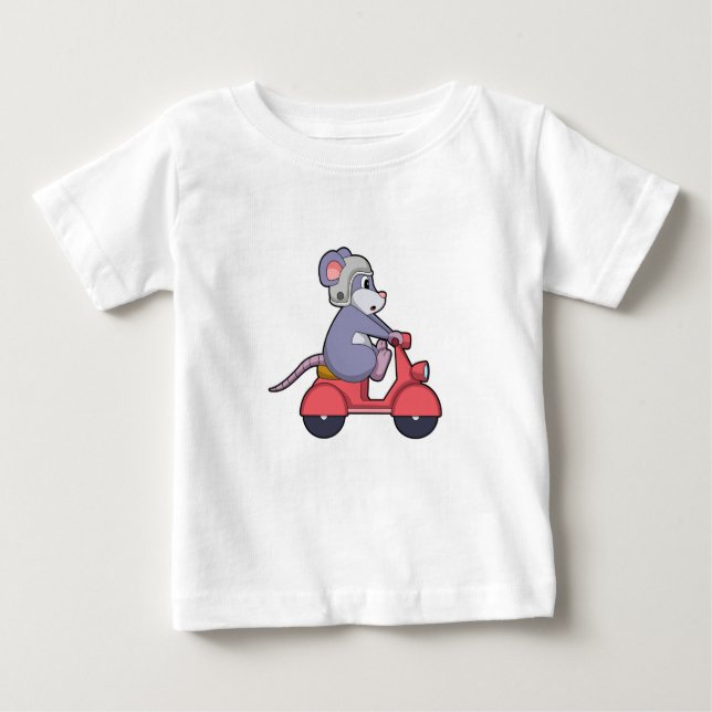 Camiseta Mouse as Biker with Scooter.PNG (Frente)