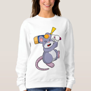 Camiseta Mouse at Cricket with Cricket bat