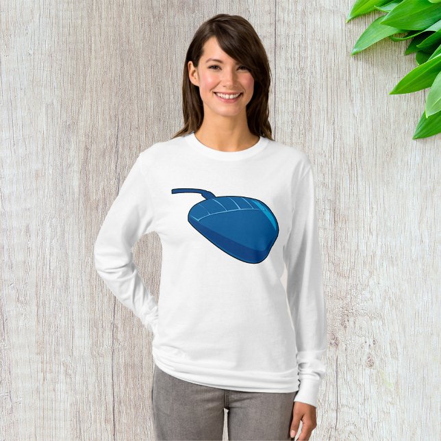 Camiseta Mouse azul com Capa longa (Criador carregado)