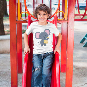 Camiseta Mouse comendo queijo