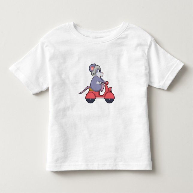 Camiseta Mouse como Biker com Patinete.PNG (Frente)