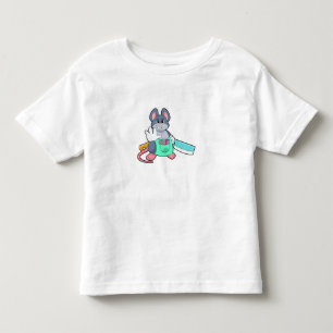 Camiseta Mouse como cabeceira com tesoura e pente