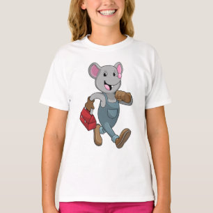 Camiseta Mouse como Handyman com Toolbox
