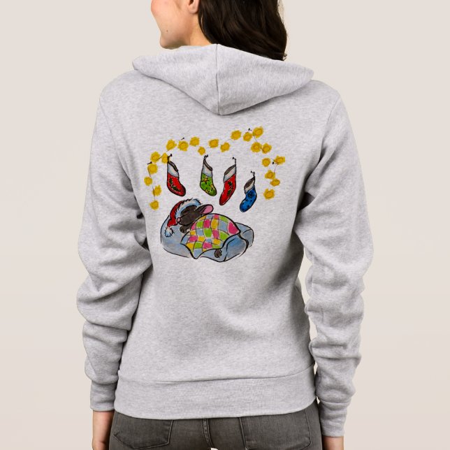 Camiseta Mouse de Natal e Ano Novo com meias (Verso)