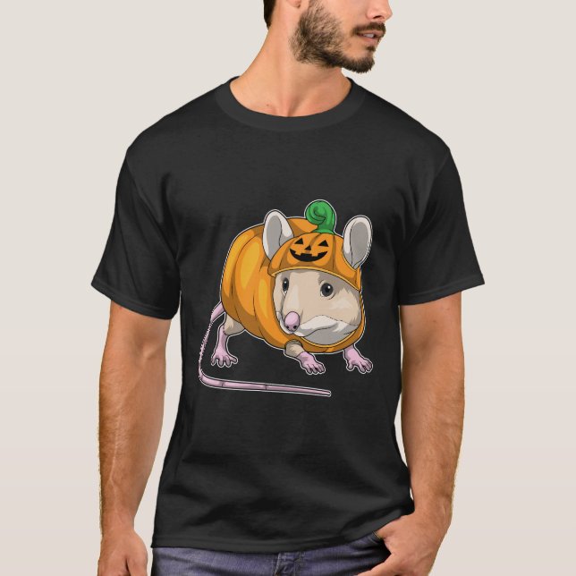 Camiseta Mouse Halloween Pumpkin (Frente)