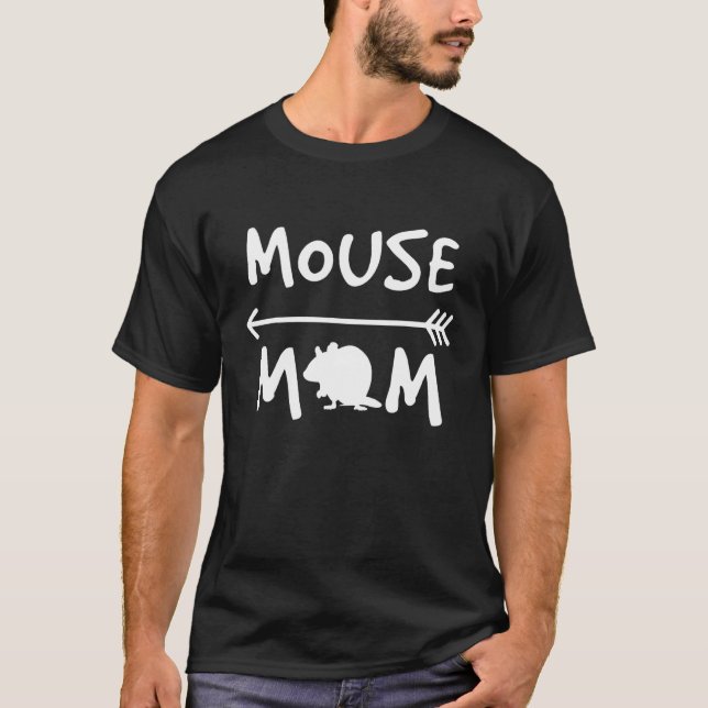 Camiseta Mouse Mãe Pet Rat Proprietário Dizendo (Frente)