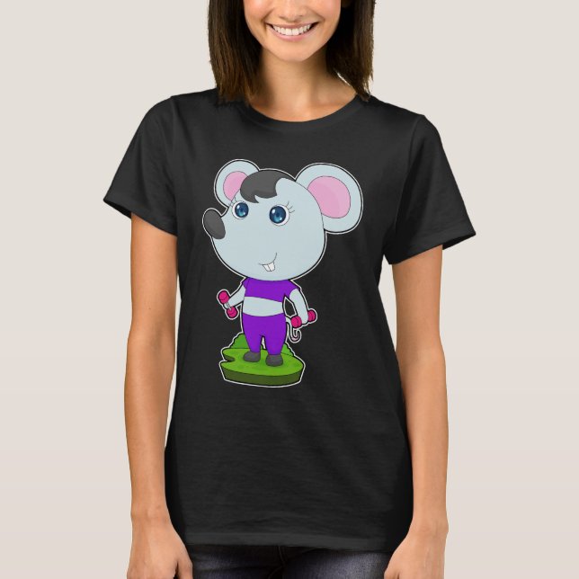 Camiseta Mouse Malhação Dumbbels (Frente)