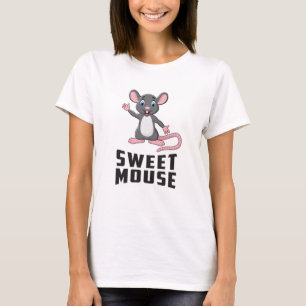 Camiseta Mouse Rat Animal Cheese Love Pet Cute Funny Gift