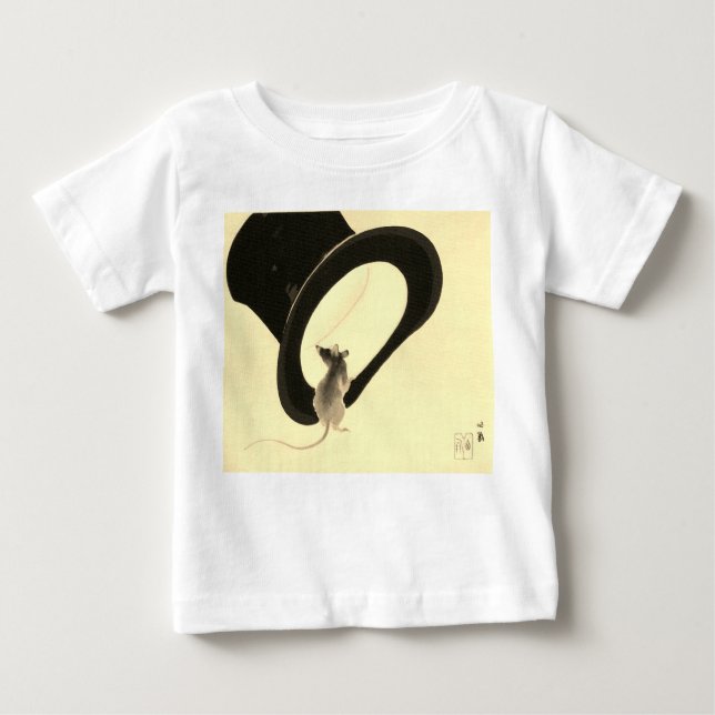 CAMISETA MOUSE T SHIRT DO BEBÊ COM CHAPA SUPERIOR (Frente)