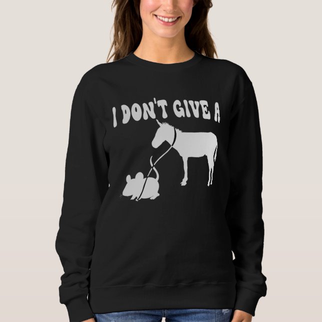 Camiseta MOUSE WALKING A DONKEY I Don't Give Rats Mouse vin (Frente)