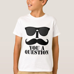 Camiseta Moustache engraçado de I você óculos de sol de