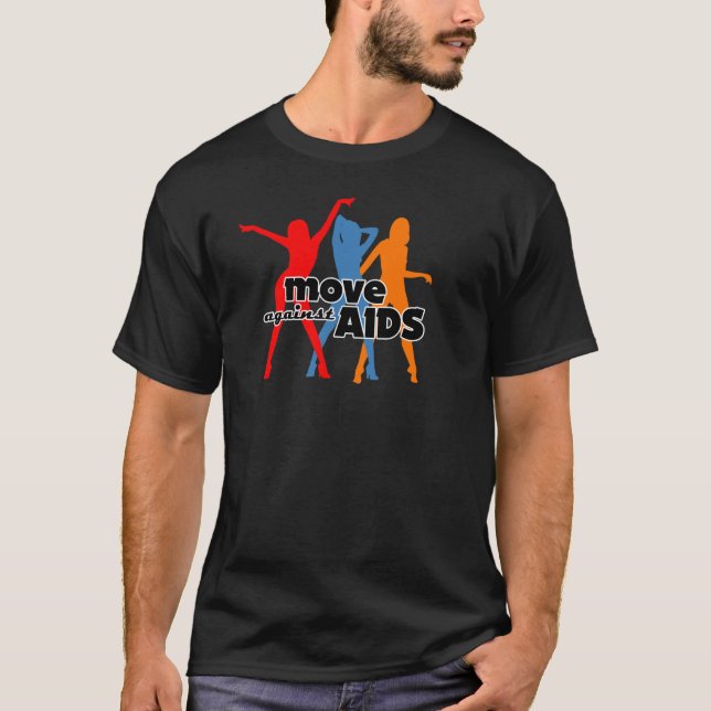 Camiseta Mova-se contra o AIDS (Frente)
