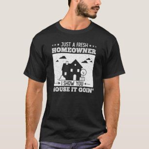 Camiseta Movendo a Casa de Anúncio Que Vai Para A Primeira