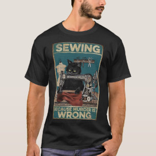Camiseta Movendo Gato Negro Porque O Assassinato Está Erra