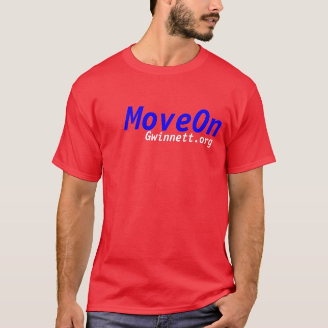 Camiseta MoveOn Gwinnett - vermelho (Frente)