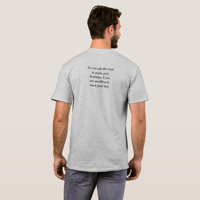 Camiseta Mover os pés (Parte Traseira Completa)