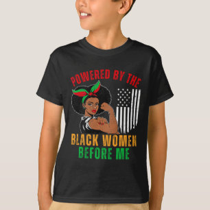 Camiseta Moviado pelas Mulheres Negras Antes de Mim Históri