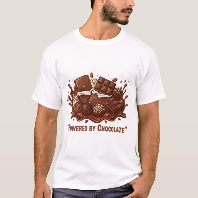 Camiseta Movido a Chocolate – Dia Nacional dos Chocolates A (Frente)