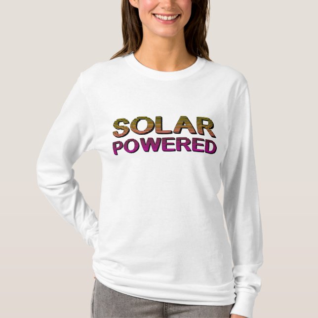 Camiseta movido a energia solar (Frente)